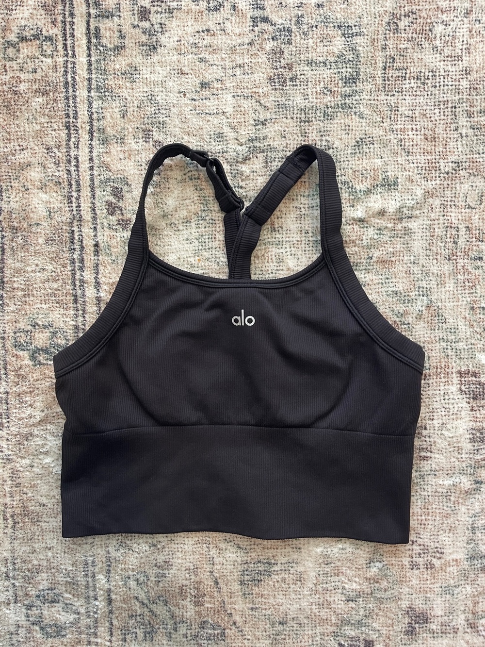 Alo Yoga Black Bra Top Size Medium